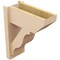 Ekena Millwork 8-in W x 18-in D x 22-in H Funston Slat Rough Cedar Woodgrain TimberThane Outlooker, Primed Tan OUTUR080X18X22FST24RCPR - alternate 4